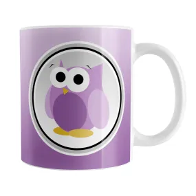 Funny Cute Purple Owl Mug