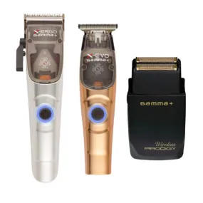 Gamma   X-Ergo Clipper, Trimmer, Shaver Trio