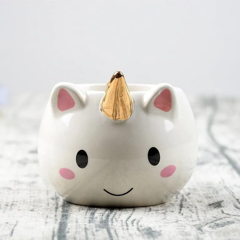 Gold Unicorn Mug