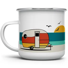 Good Vibes Retro Enamel Camp Mug