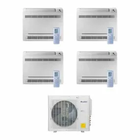 GREE Multi  Ultra Series 36,000 BTU 4-Zone Mini Floor Console 9K 9K 12K 12K Ductless Mini-Split System