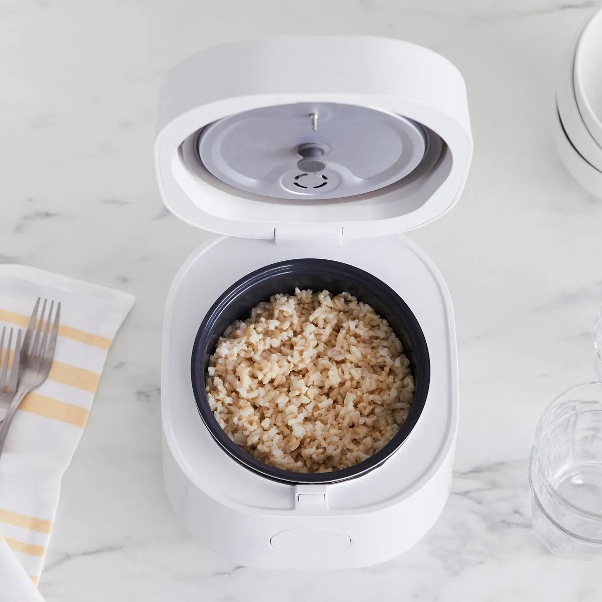 GreenLife Rice & Grains Cooker | White