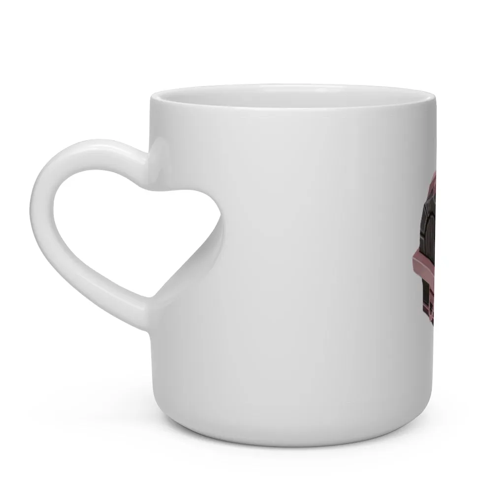 Hand-Painted Chest Heart Shape Mug