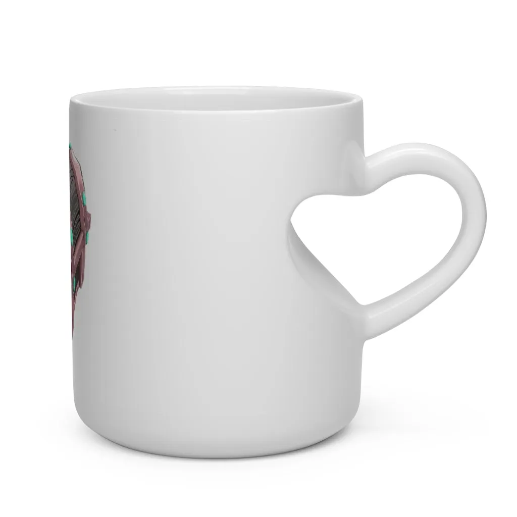 Hand-Painted Chest Heart Shape Mug