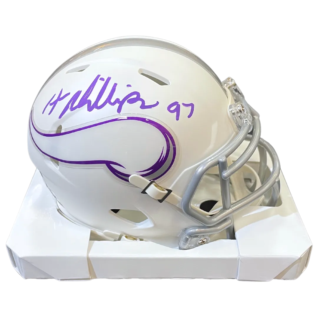 Harrison Phillips Autographed Minnesota Vikings Winter Warrior Mini Helmet