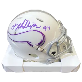 Harrison Phillips Autographed Minnesota Vikings Winter Warrior Mini Helmet