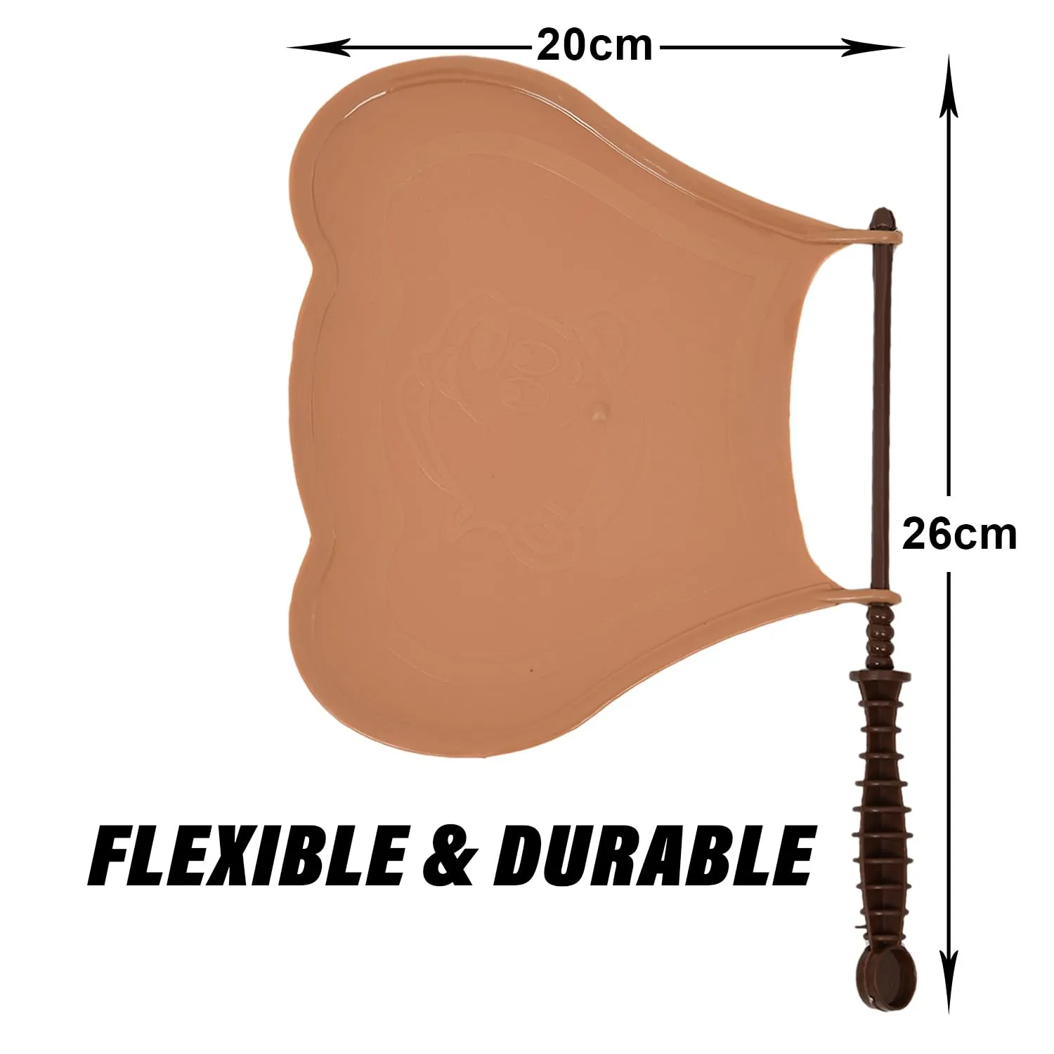 Heart Home Hand Fan | Plastic Hath Pankha | Hand Fan for Summer | Beejna for Natural Air | Caty Fan | Useful for Travel | Hand Fan for Cool Air | Brown