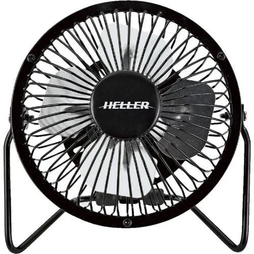 HELLER HVF10UBK 10cm USB Powered Desk Fan