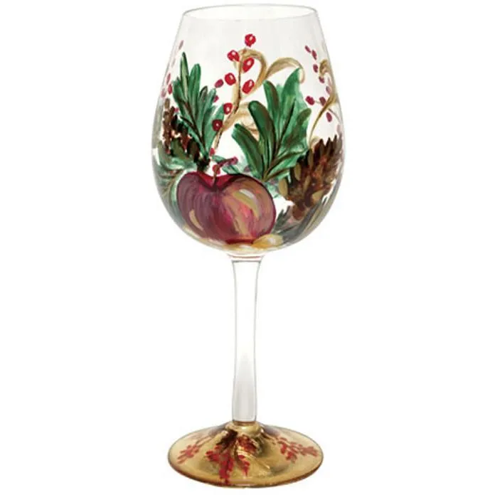 Holiday Berry Red Wine Glass by  Tre Sorelle