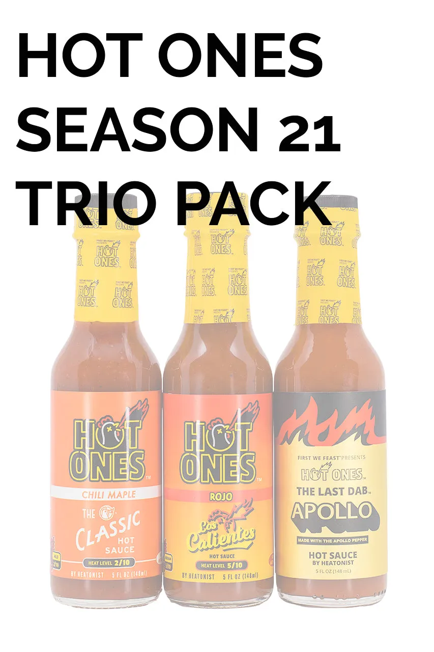 Hot Ones Hot Sauce Trio Pack - Season 21 | HEATONIST