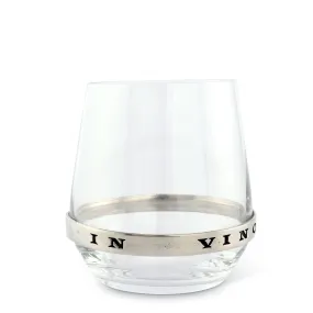 In Vino Veritas Stemless Red Wine Glass