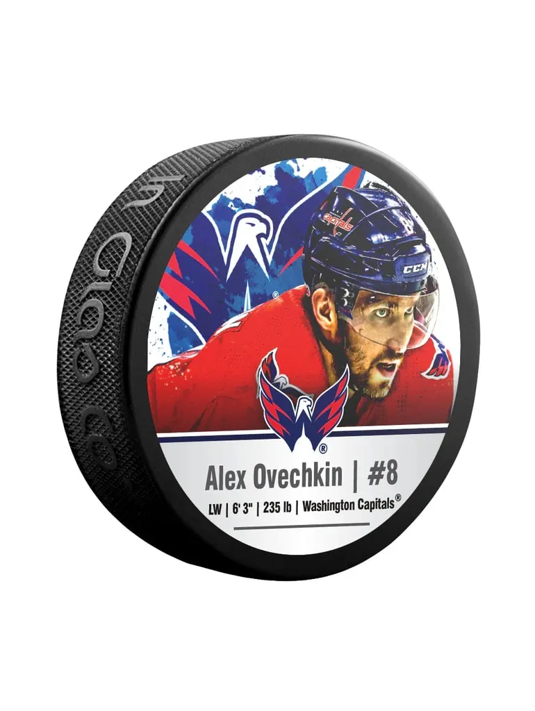 Inglasco NHL Washington Capitals Alexander Ovechkin Souvenir Puck