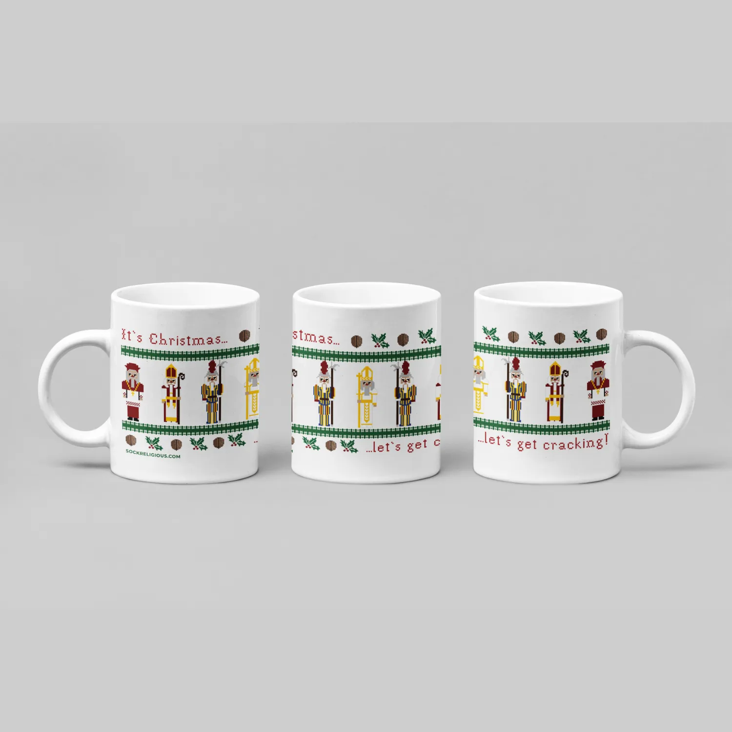 It's Christmas, Let's Get Cracking Coffee Mug - 11 oz.