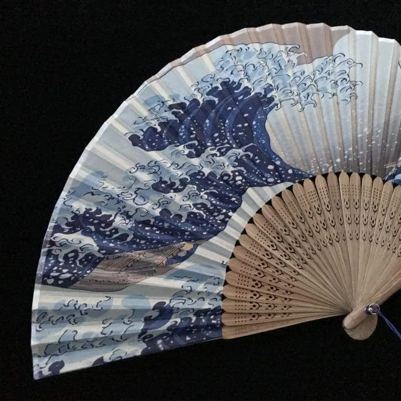 Japanese Folding Fan 【The Great Wave Kanagawa】