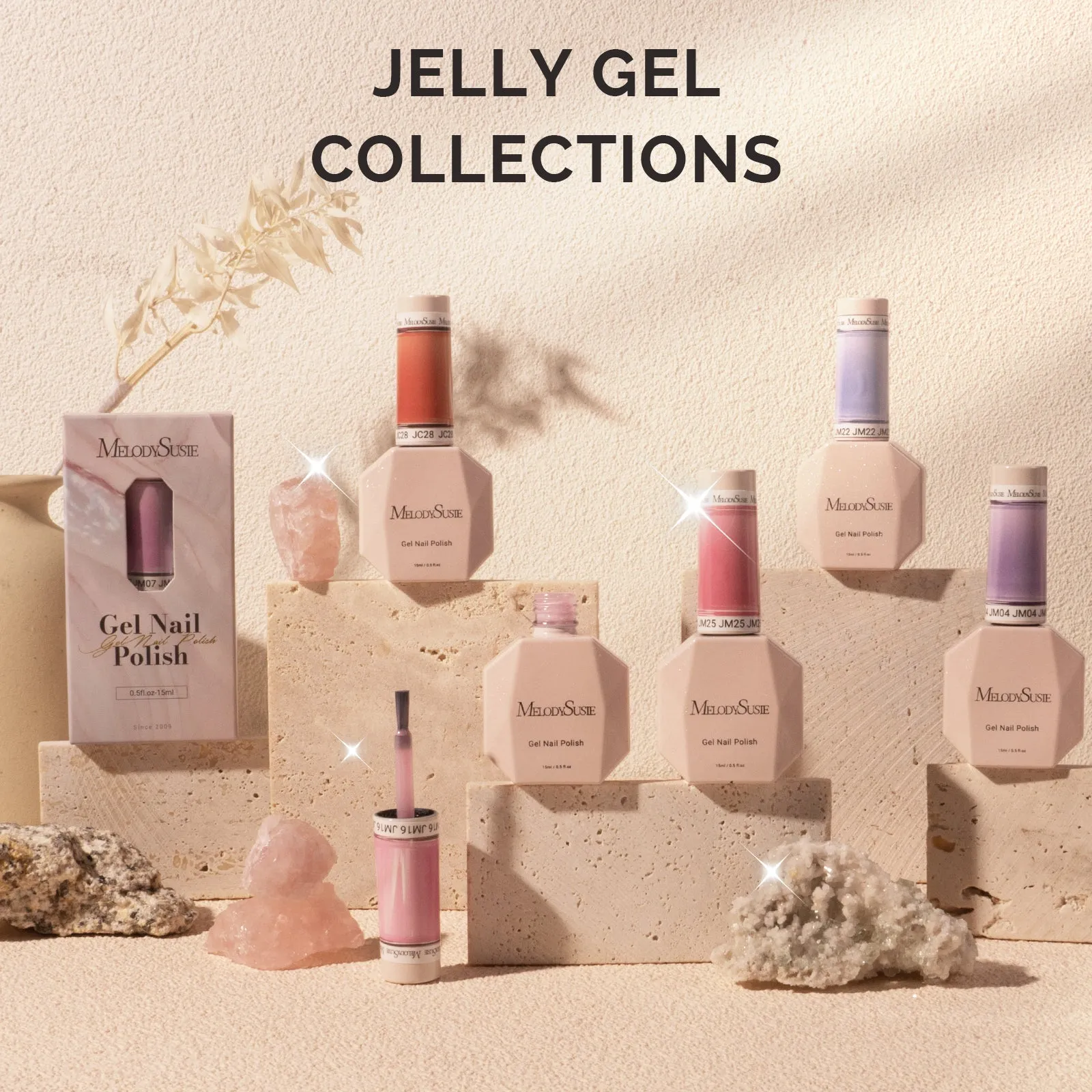 Jeweliver Jelly Gel Polish 15ml - Pink Diamond - JDZ63