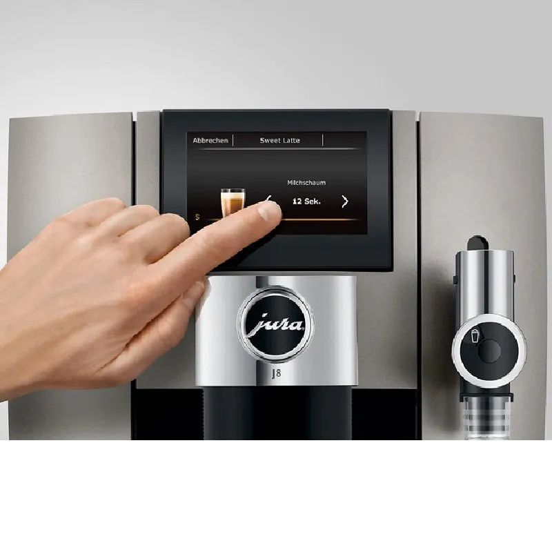 JURA J8 Fully Automatic Espresso Machine - Midnight Silver