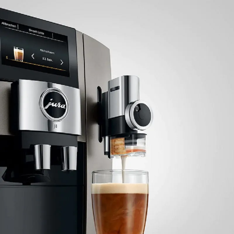 JURA J8 Fully Automatic Espresso Machine - Midnight Silver