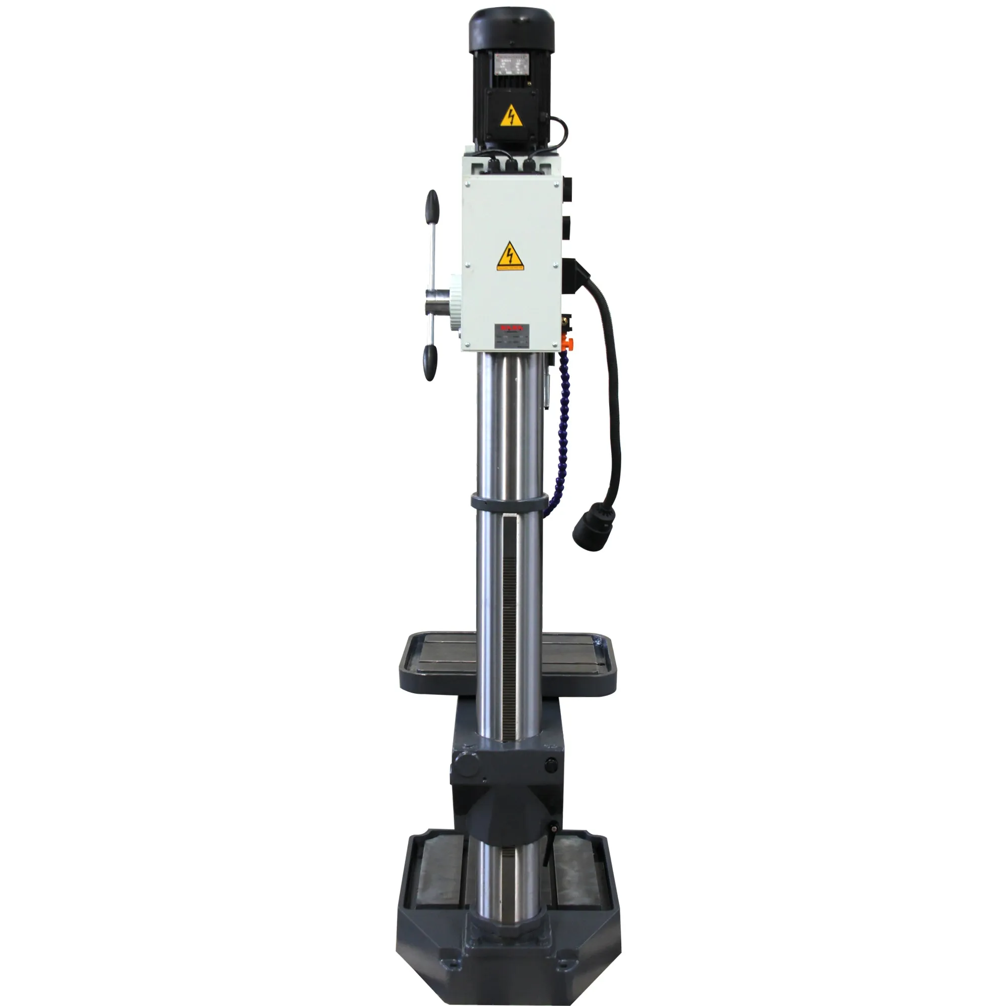 KAKA Industrial GD-40 Gear Head Vertical Drill Press, 8 Steps Speed Adjustable Head Hight Depth DRO Industrial Grade Drilling Tapping Machine with 220V 3 Phase Motor