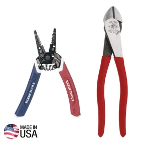 Klein 94156 American Legacy Diagonal Plier and Klein-Kurve Wire Stripper/Cutter