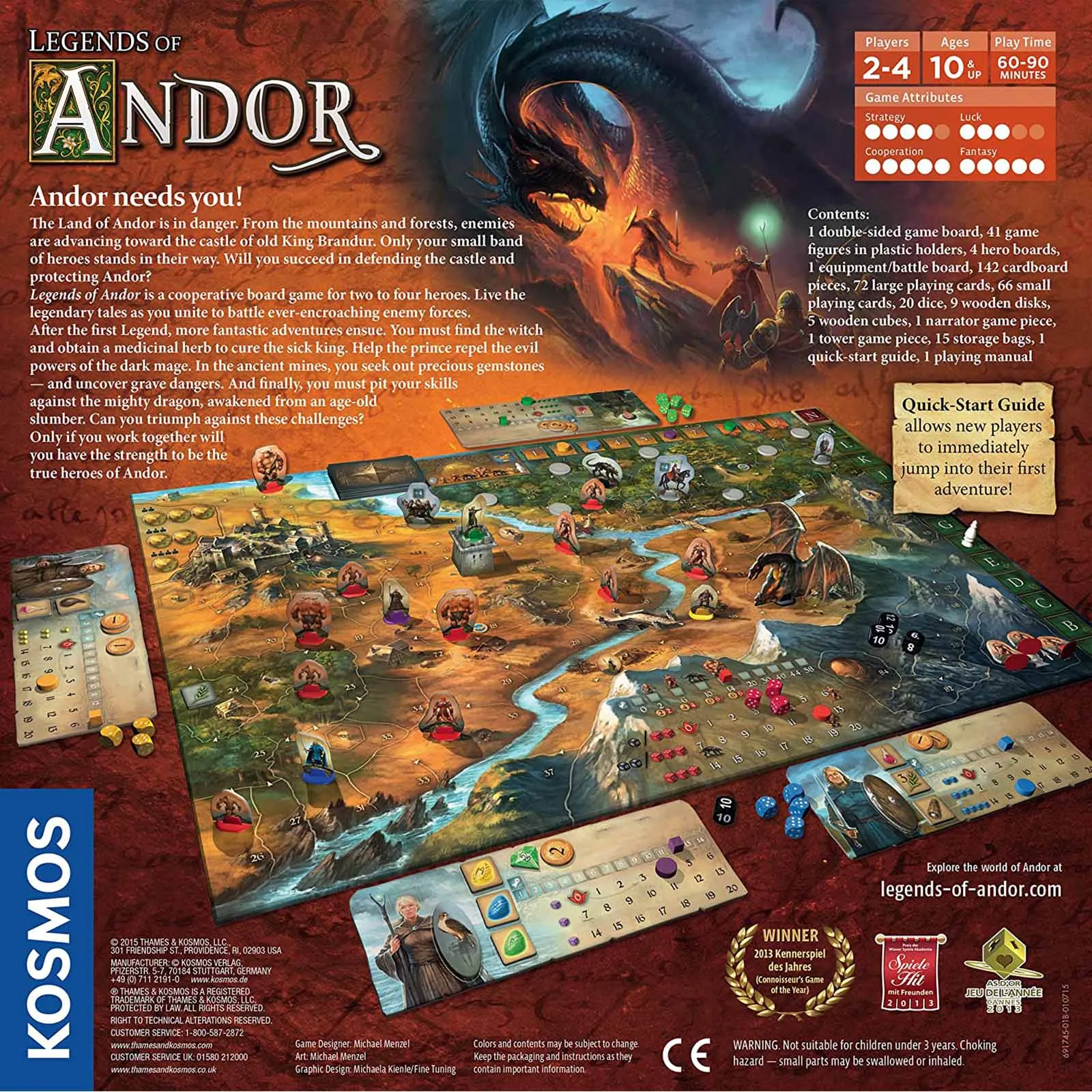 Kosmos Legends Of Andor The Board Game