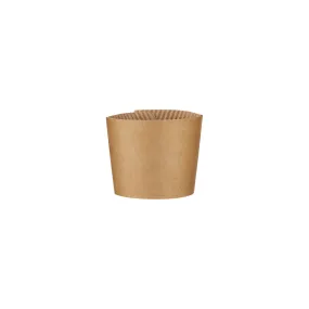 Kraft Sleeves For Paper Cups 8 Oz 1000 Pieces