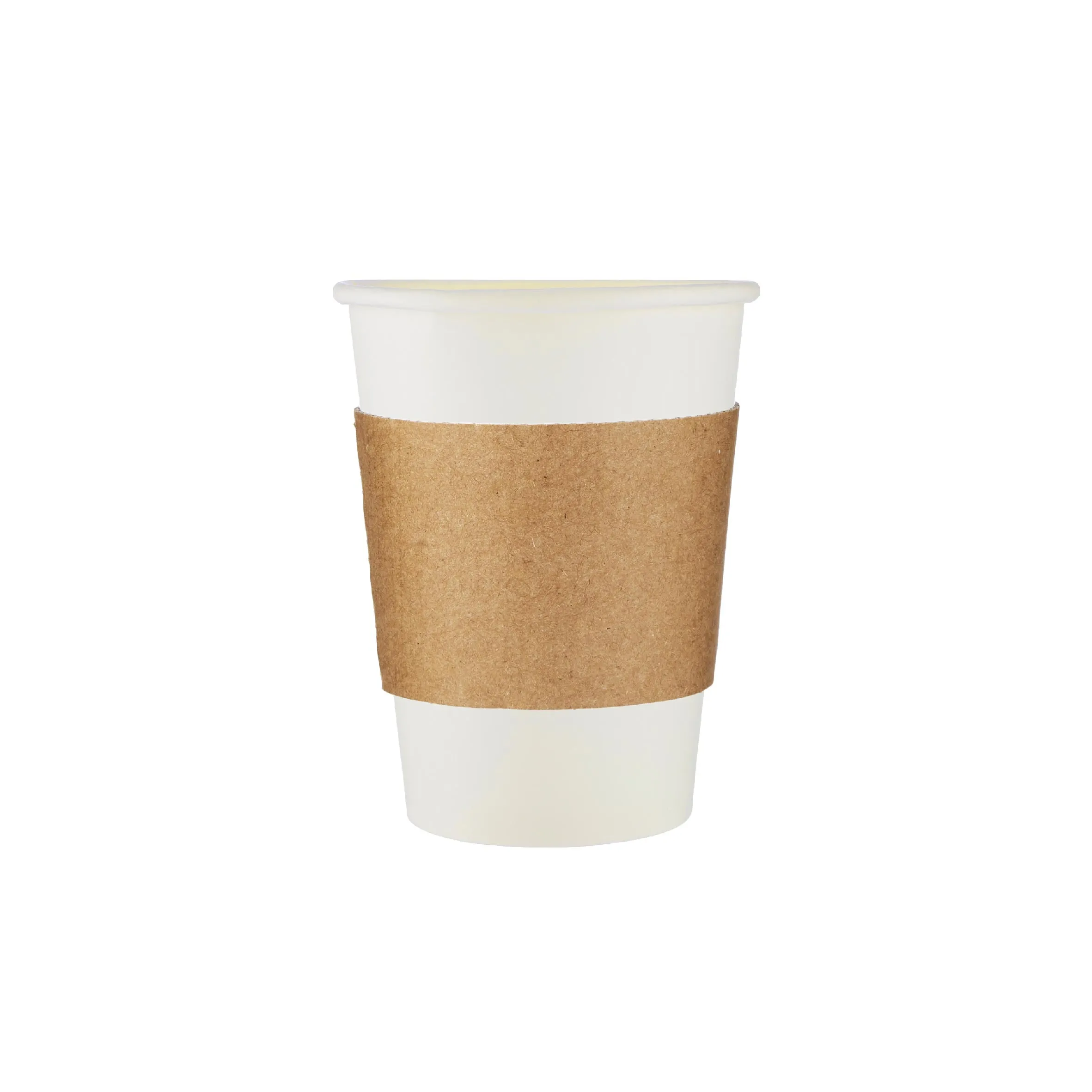 Kraft Sleeves For Paper Cups 8 Oz 1000 Pieces