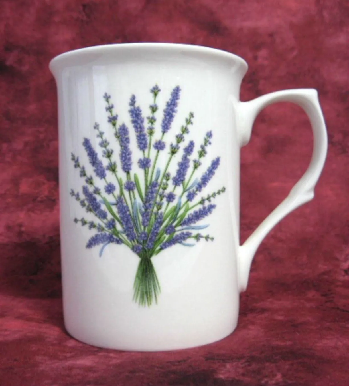 Lavender Bouquet Mug Adderley English Bone China Purple White