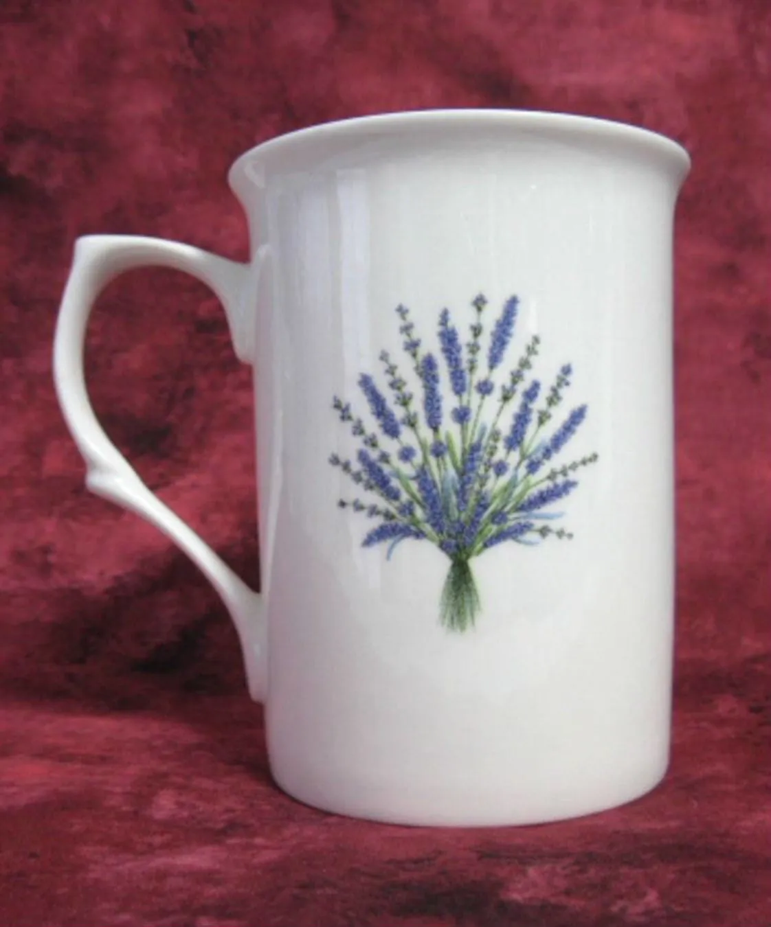 Lavender Bouquet Mug Adderley English Bone China Purple White