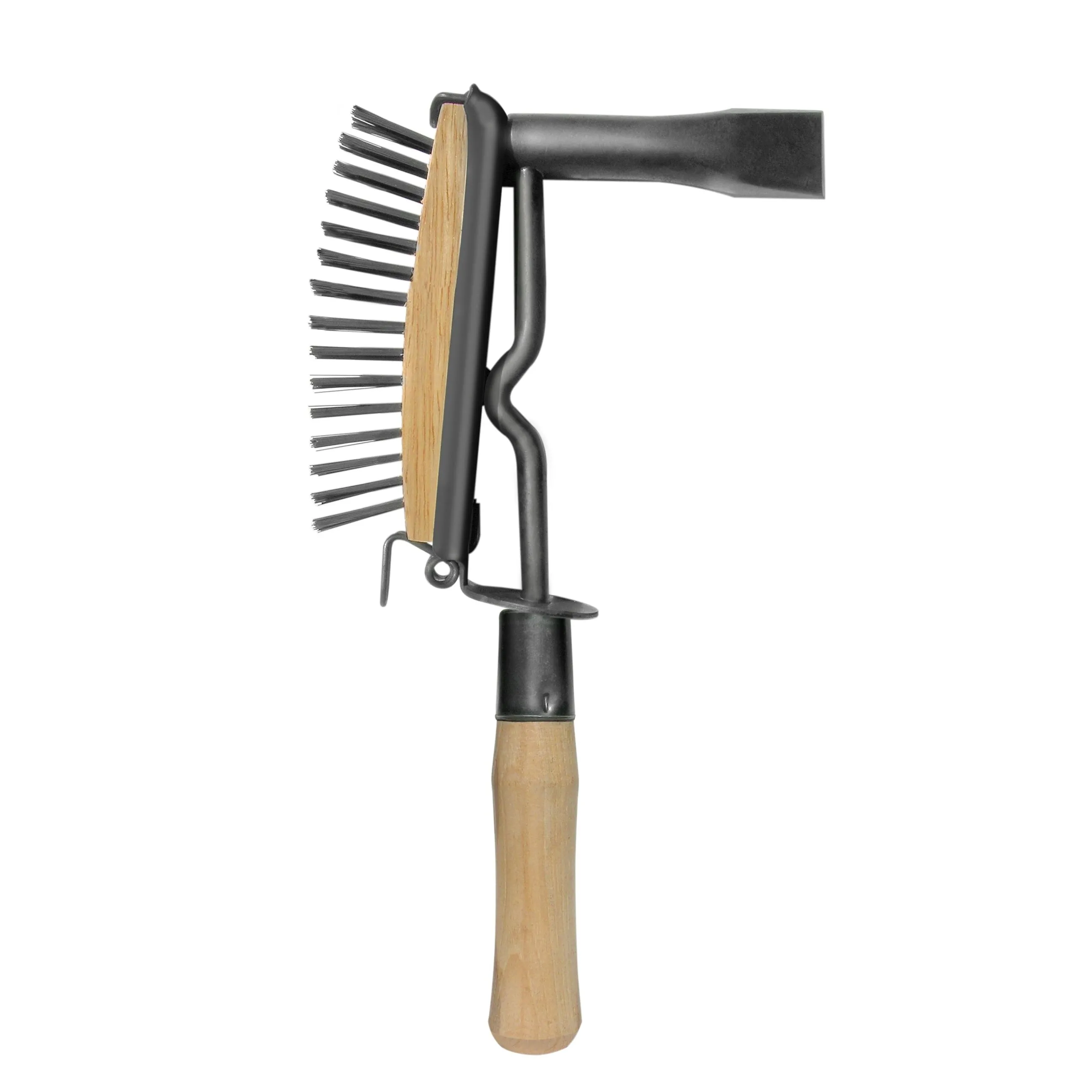 Lenco Wood Handle Chipping Hammer and Brush Dual Tool -09080