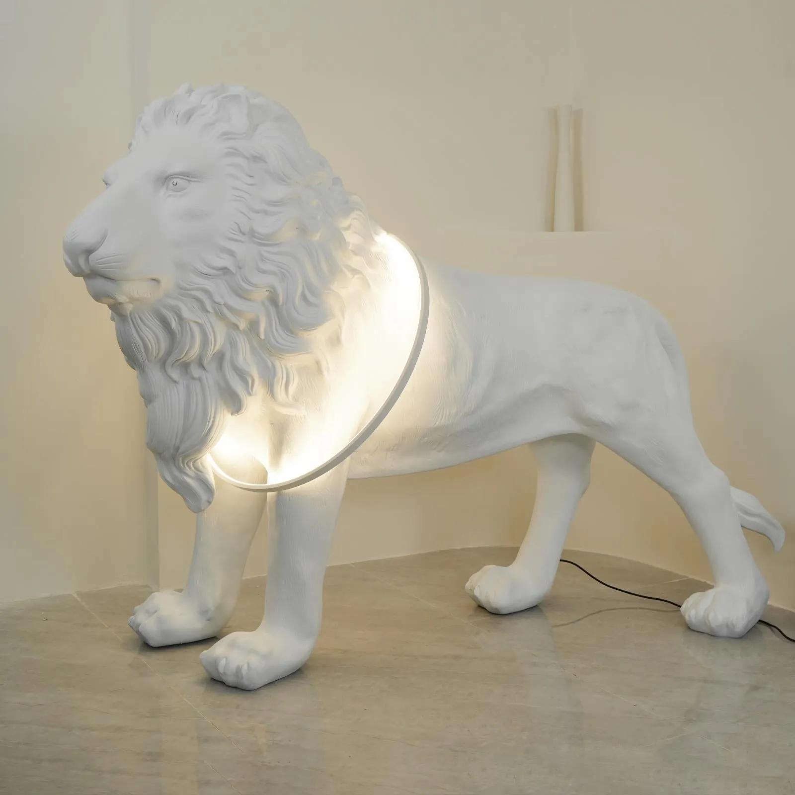 Lion Floor Lamp 74.8″- 51″