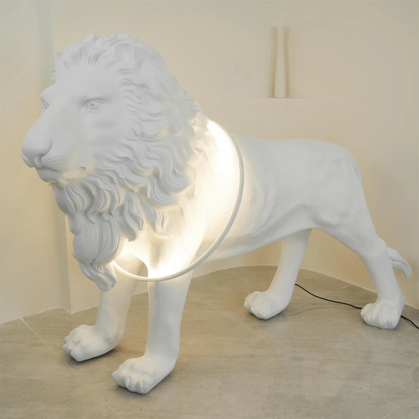 Lion Floor Lamp 74.8″- 51″