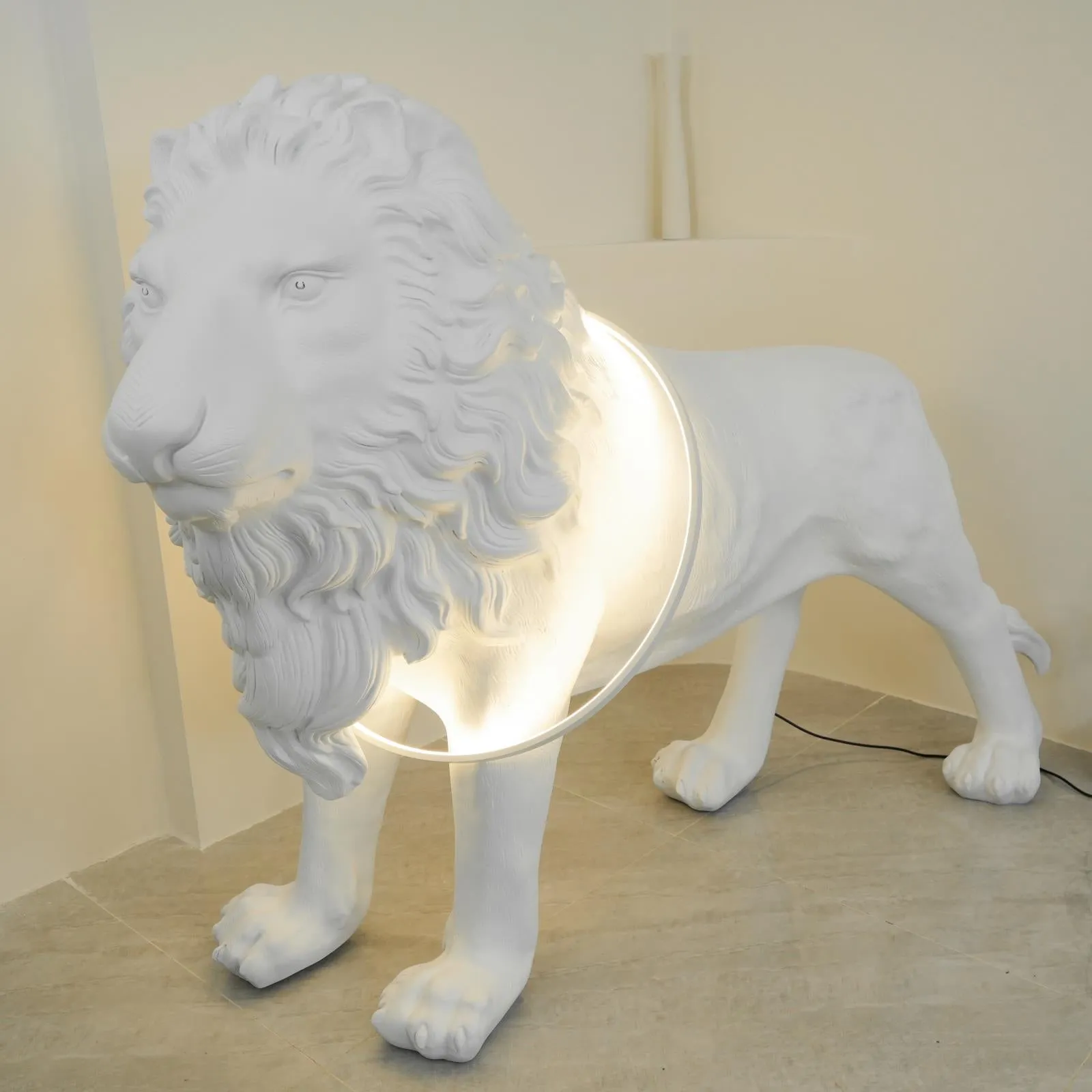 Lion Floor Lamp 74.8″- 51″