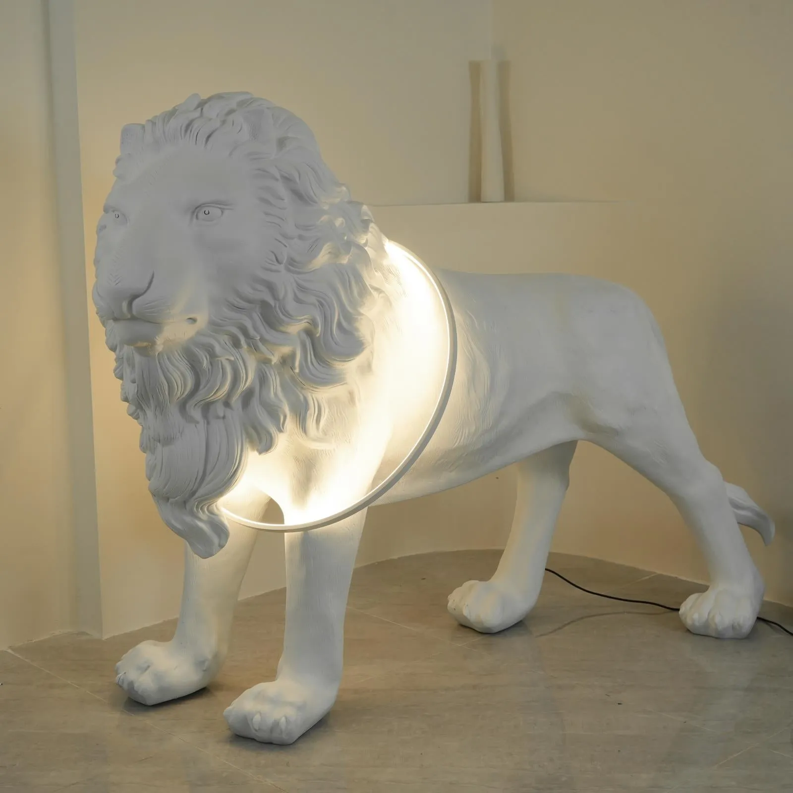 Lion Floor Lamp 74.8″- 51″