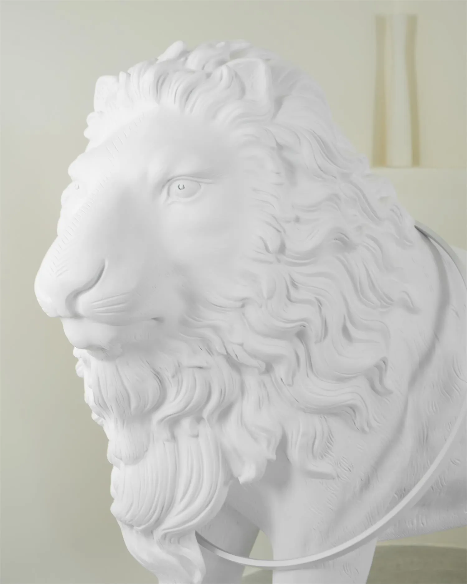 Lion Floor Lamp 74.8″- 51″