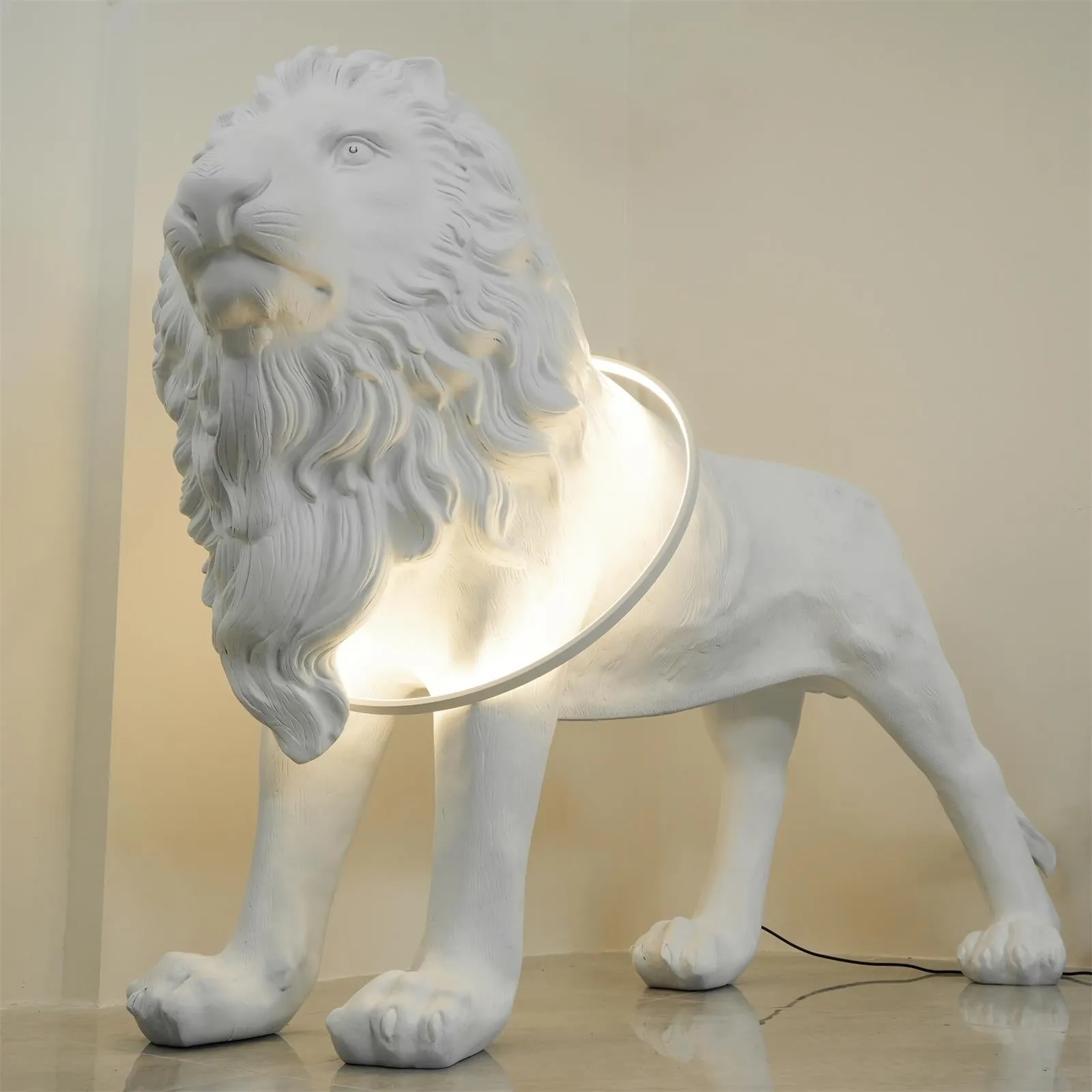 Lion Floor Lamp 74.8″- 51″