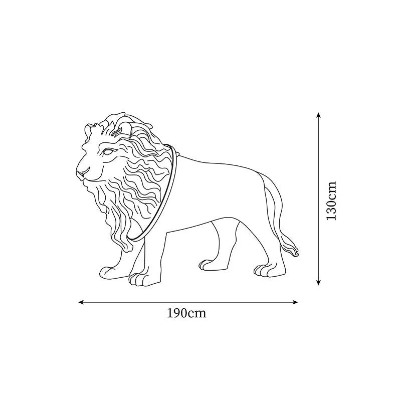 Lion Floor Lamp 74.8″- 51″