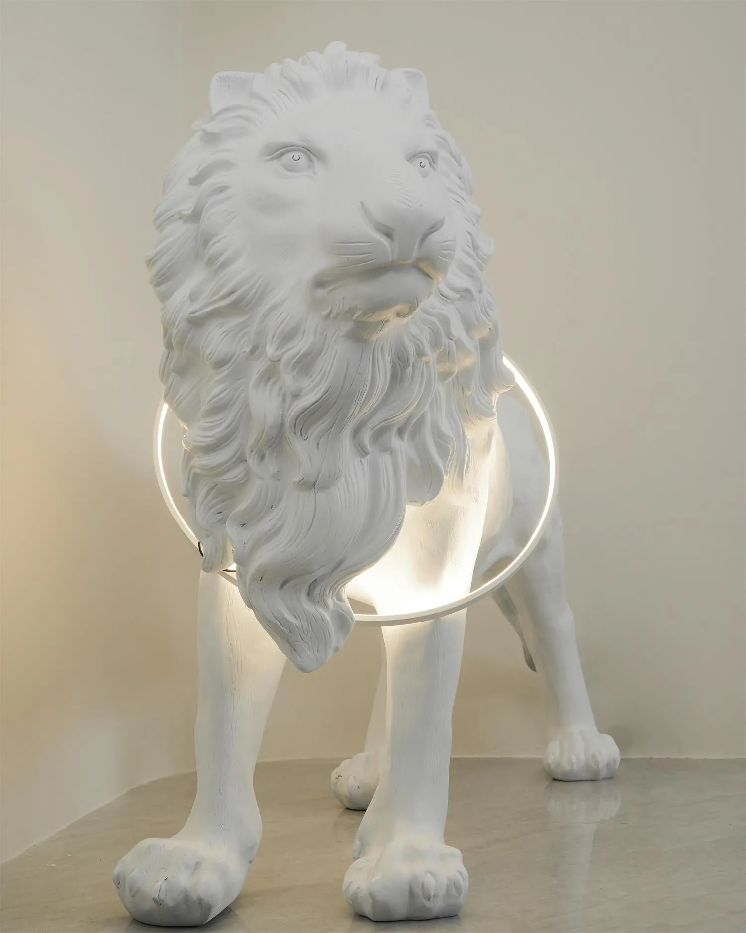 Lion Floor Lamp 74.8″- 51″