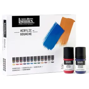 Liquitex Acrylic Gouache Essentials - Set of 12 x 22ml