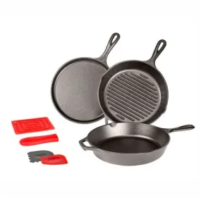 Lodge Essentials 6-Piece Cast Iron Pan Set