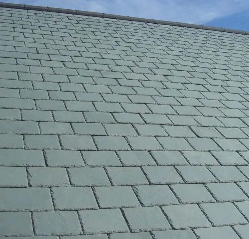 Lovat SS03F First Quality Natural Brazilian Roof Slate Pre Holed - Grey / Green 500mm x 250mm