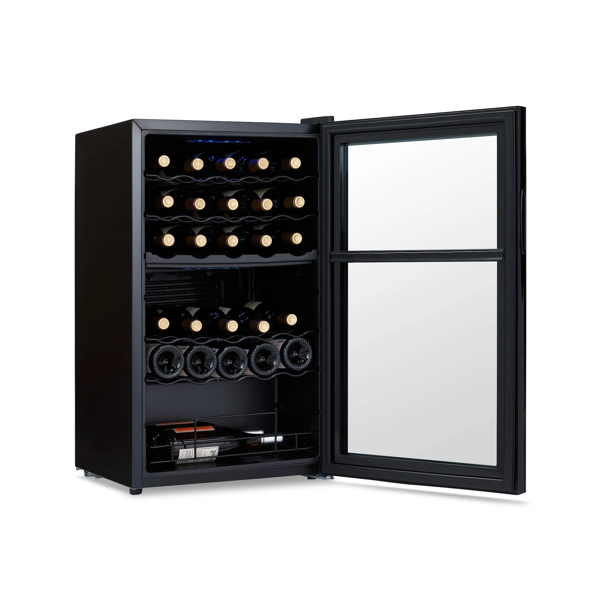 Luma® 33-Bottle 19.5" Black Freestanding Wine Fridge