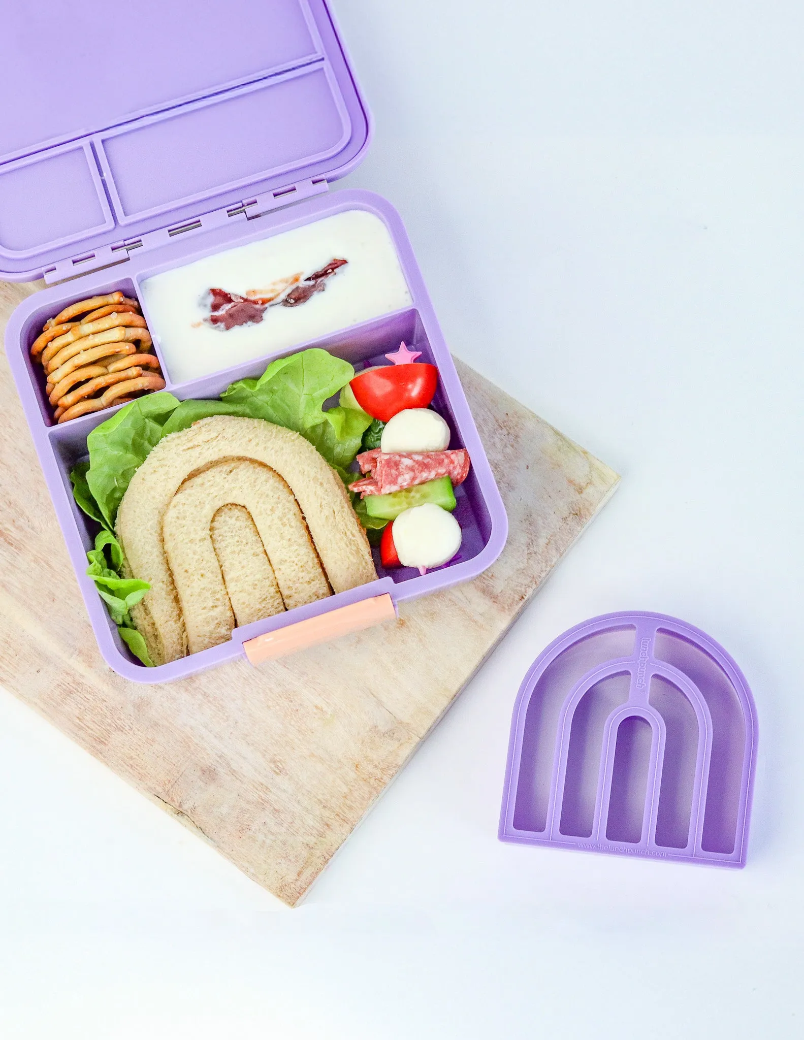 Lunch Punch Sandwich Cutters - Rainbows