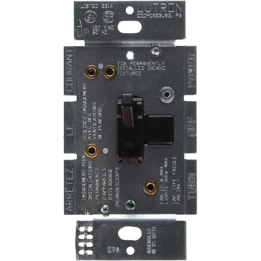 Lutron AY2-LFSQ Ariadni Toggler Fan and Light Control