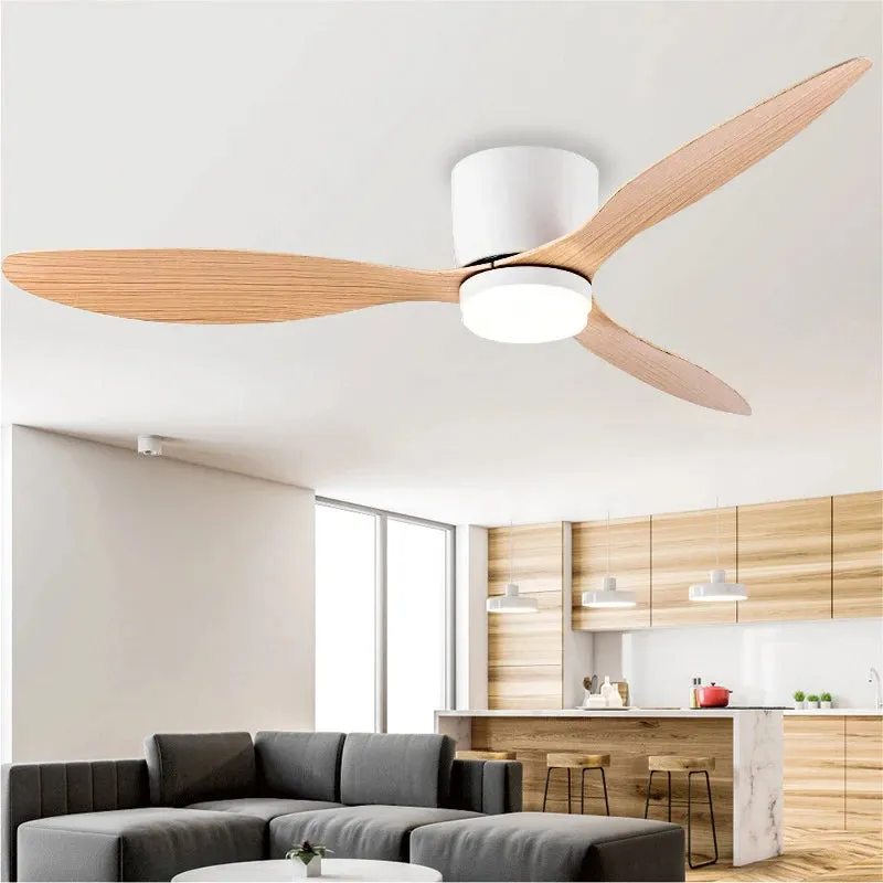 Lux Eco Flush Mount Ceiling Fan with Light