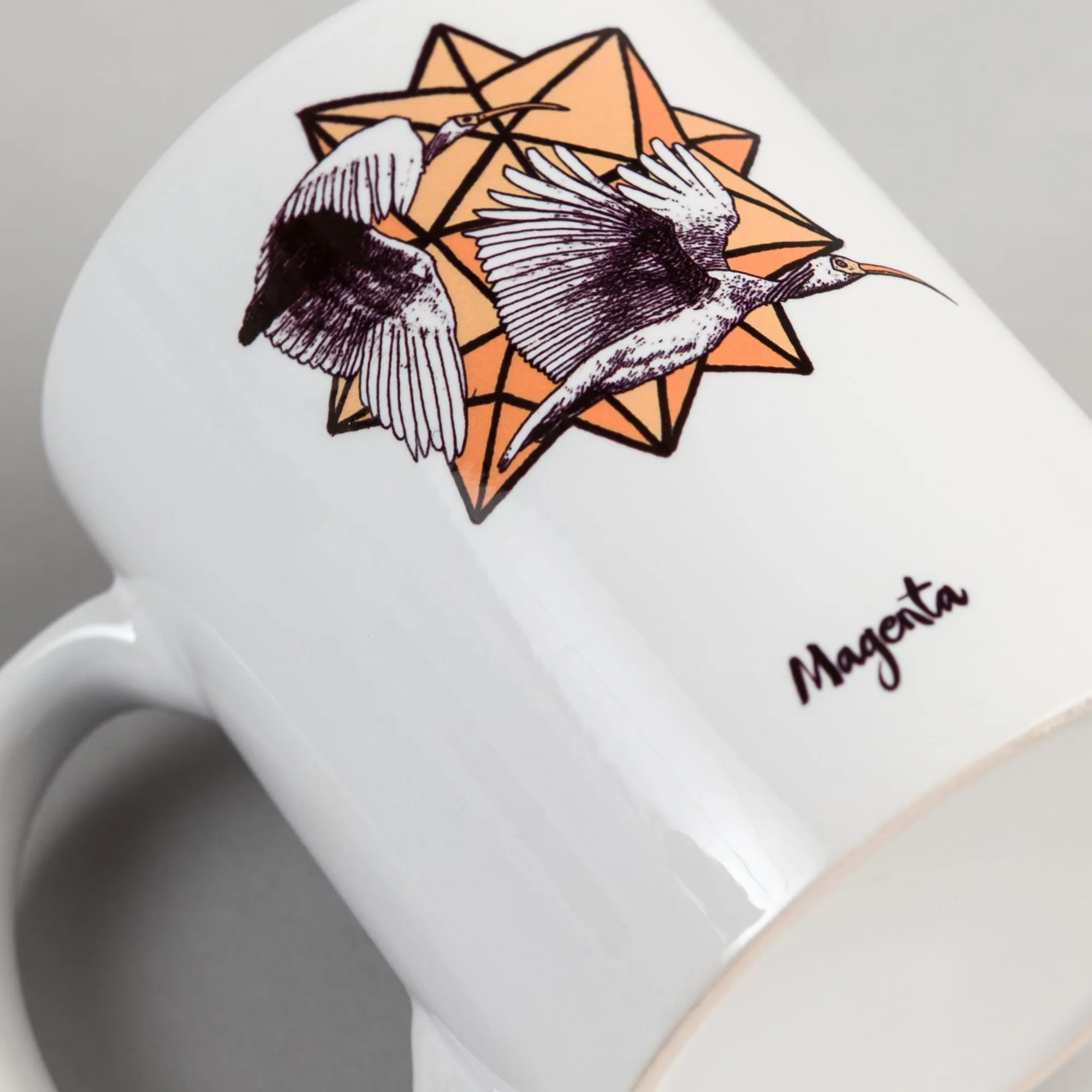 Magenta Ibis Mug - Multi