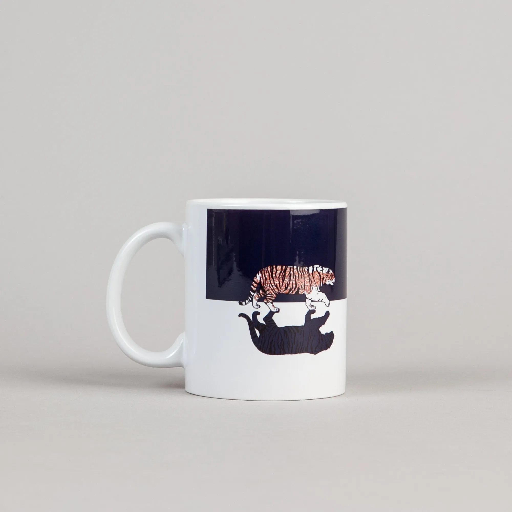 Magenta Tiger Mug - Black / White