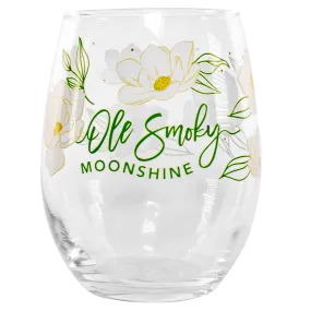 MAGNOLIAS STEMLESS WINE GLASS