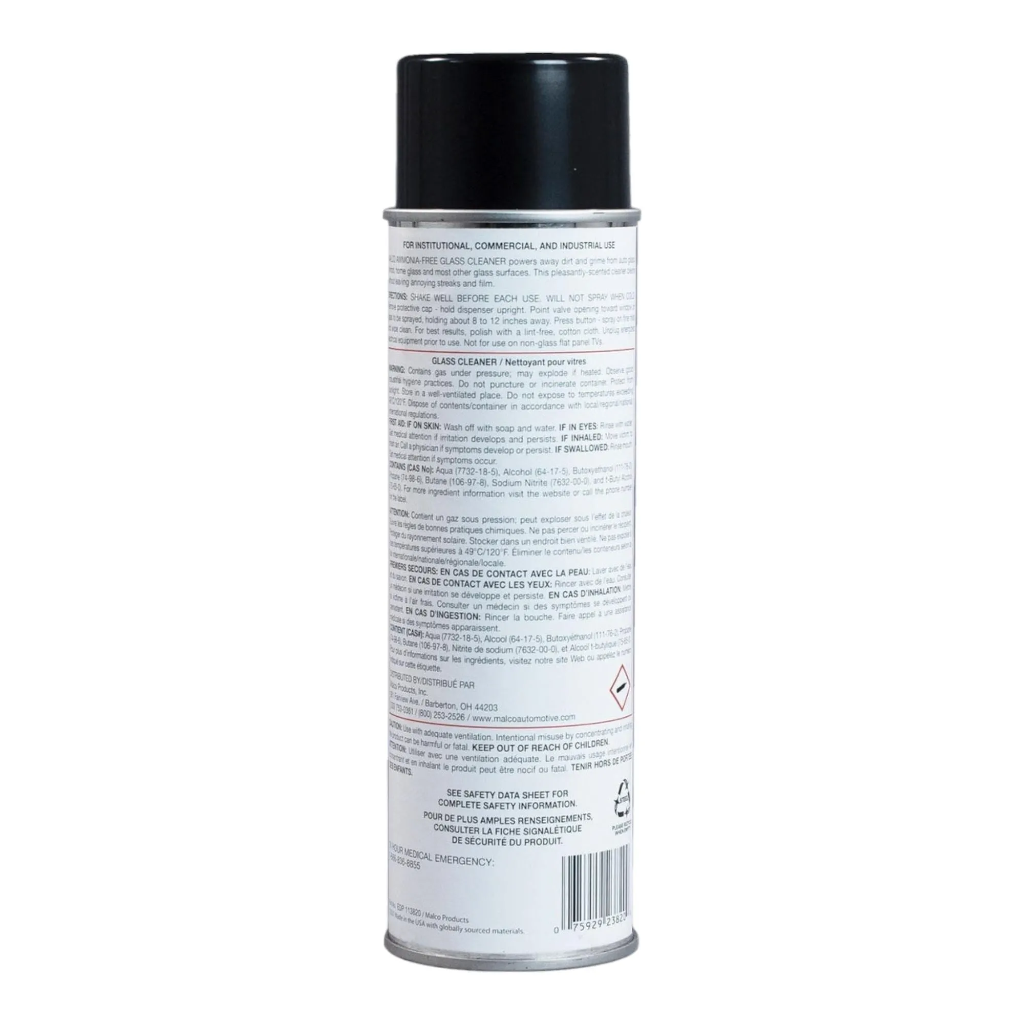 MALCO AMMONIA FREE GLASS CLEANER AEROSOL