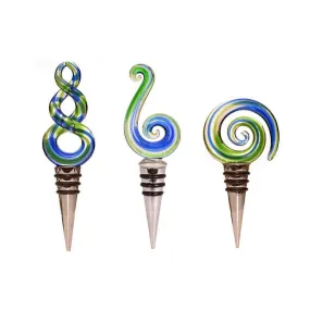 Maori Glass Wine Bottle Stoppers