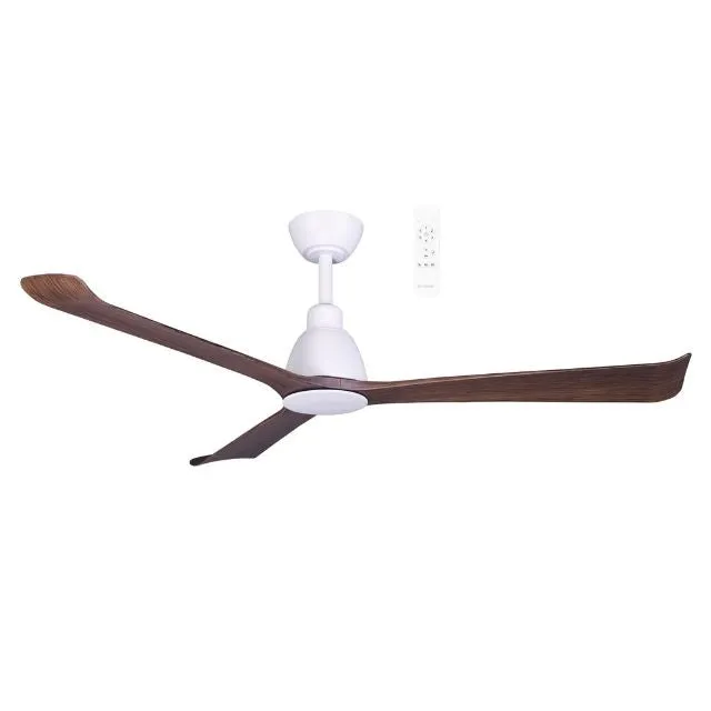 Martec Polo DC 1320mm Ceiling Fan Matt White/Walnut